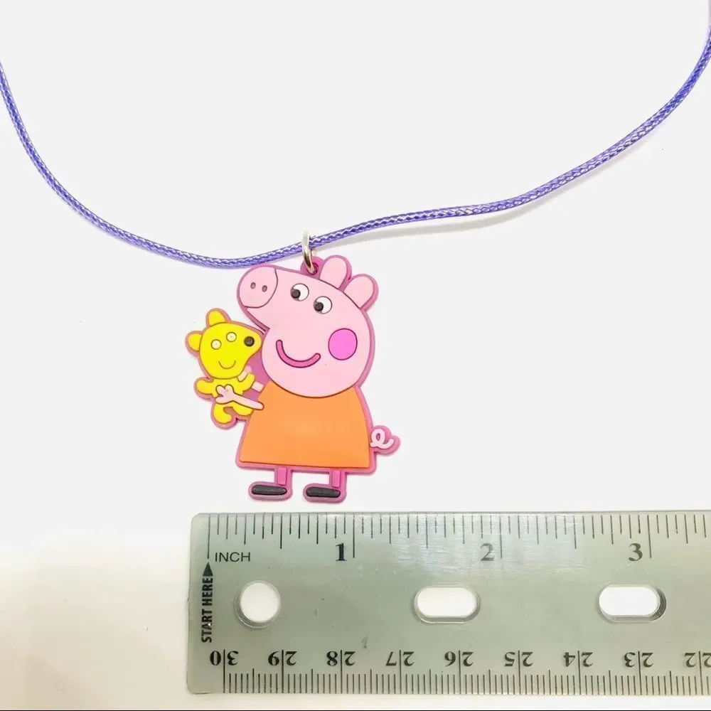 Peppa Pig & Bear Soft PVC Kid’s Necklace (W1)